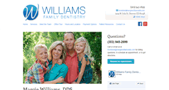 Desktop Screenshot of margiewilliamsdds.com